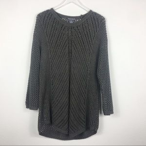 Chelsea & Theodore | Charcoal Cable Knit Sweater